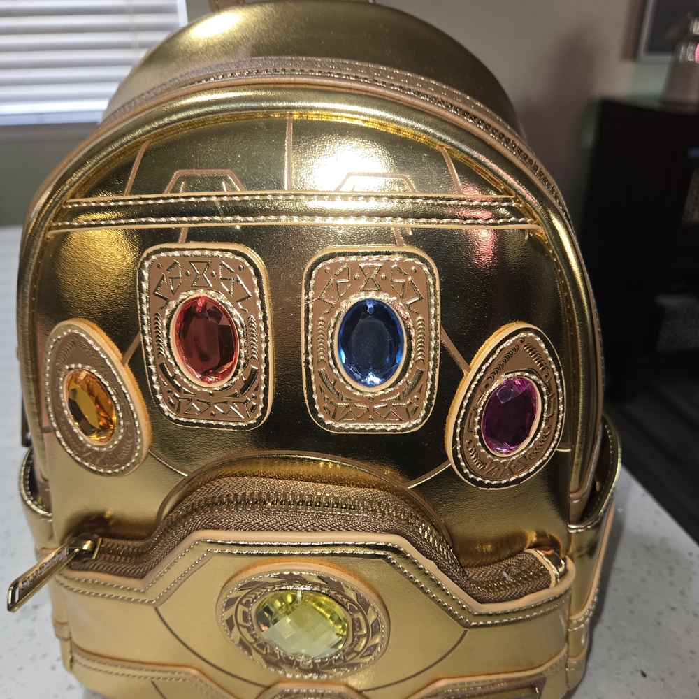 ****SOLD****Disney Loungefly Marvel Inevitable Infinity Stones Mini Backpack